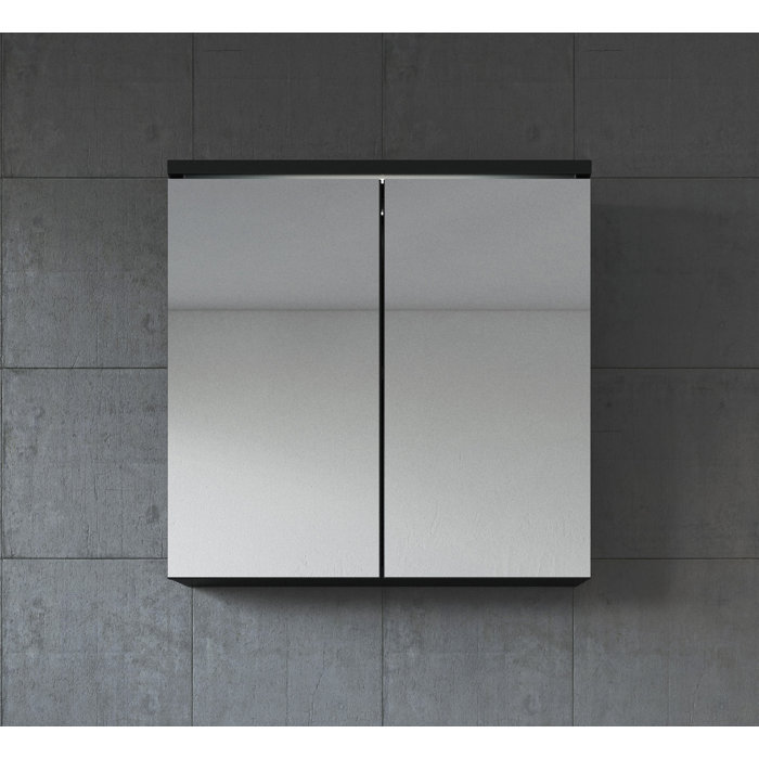 Belfry Bathroom Ximena 60cm x 59cm Aufputz-Spiegelschrank | Wayfair.de